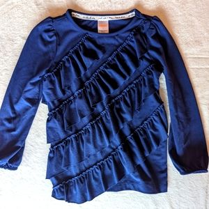 Gymboree long sleeve tee with ruffles